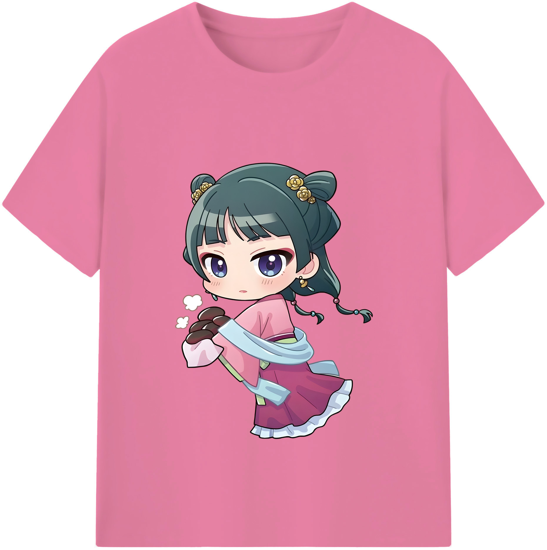 （画像用） 薬屋のひとりごと The Apothecary Diaries 綿100％半袖Tシャツ（フロントプリント）